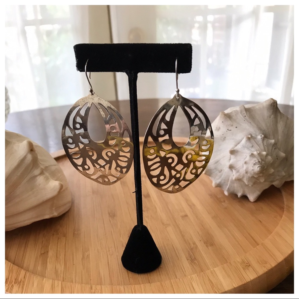 VTG Sterling Mexico Esperanza Large Earrings FINAL🔥